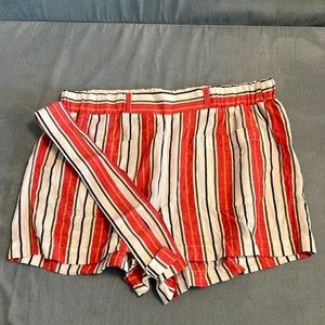 LOFT striped shorts